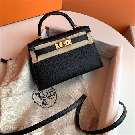 hermes mini kelly ii black|hermes kelly mini size.